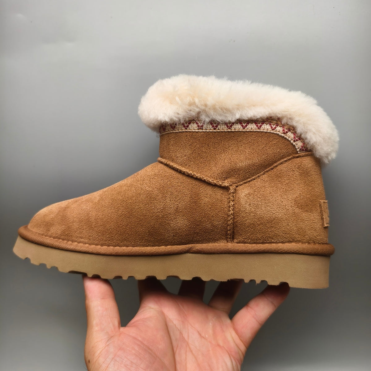 Chestnut Boho-Inspired Low-Top Casual Shoes | Style 4496