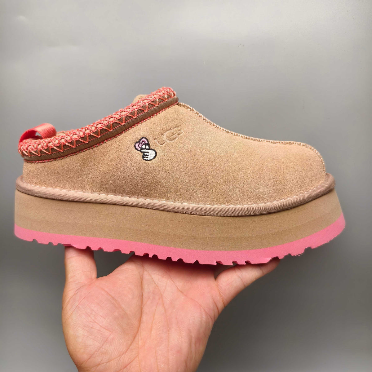 Pink Boho-Inspired Platform Casual Shoes | Style 2553 / 2130