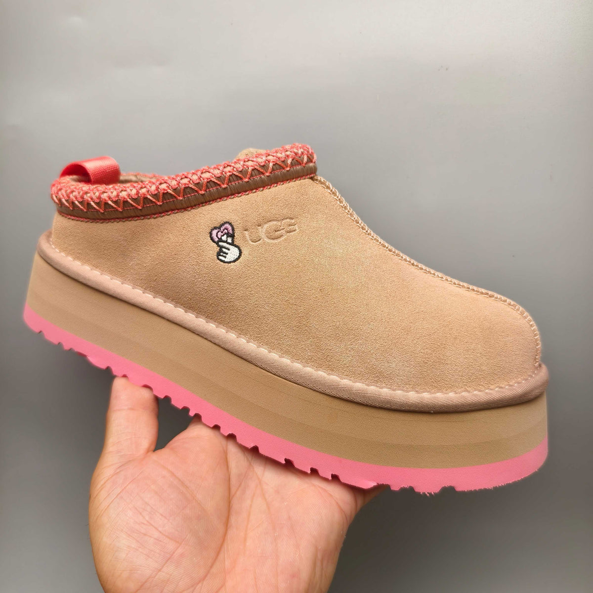 Pink Boho-Inspired Platform Casual Shoes | Style 2553 / 2130