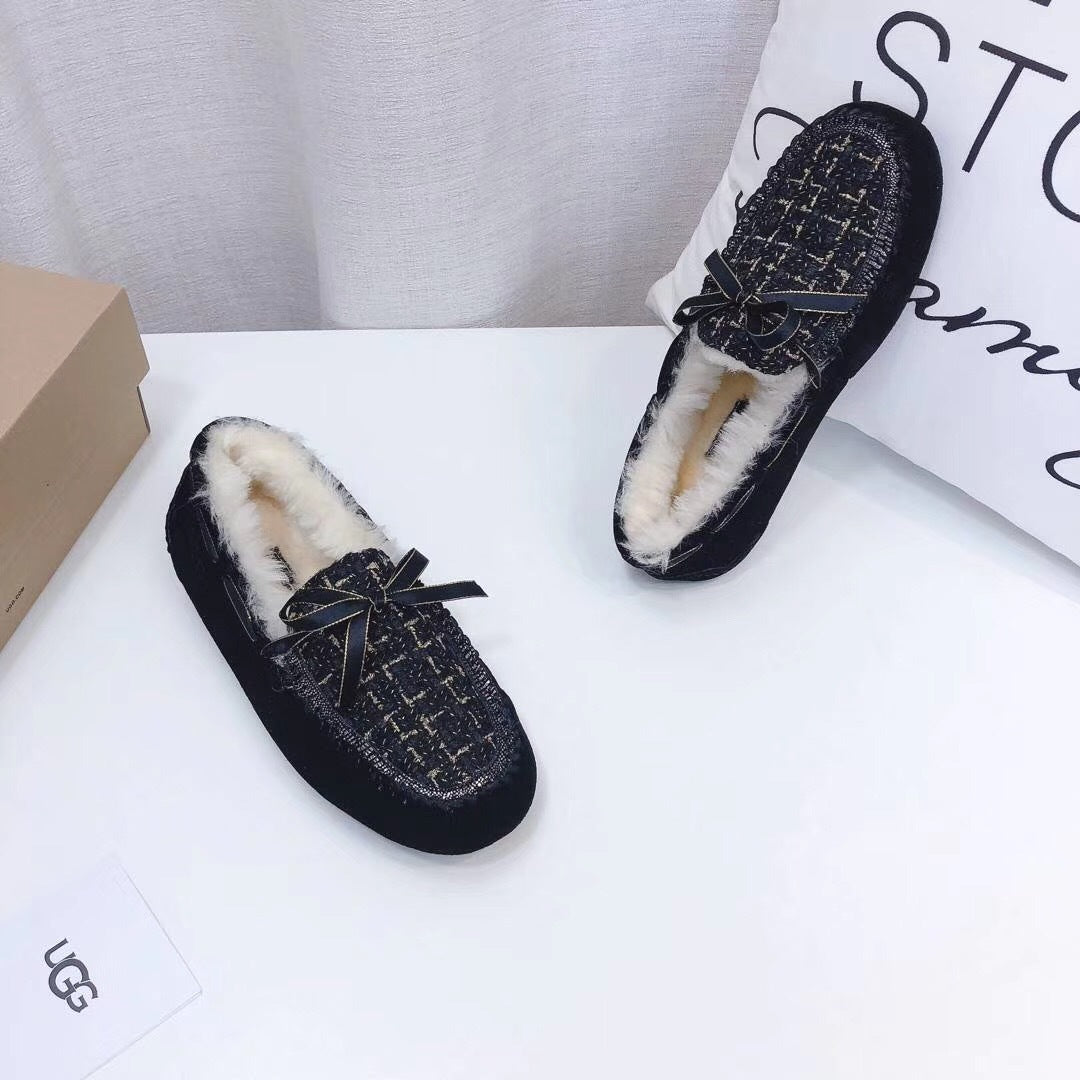 Black Chic Driving-Style Loafers | Style 5623