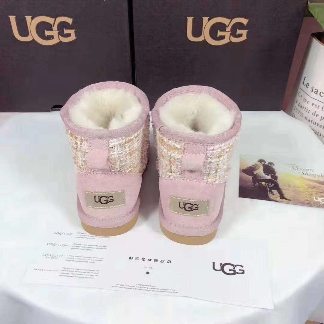 Kids' Pink Winter Boots | Chic Style 5854