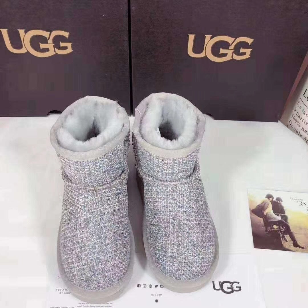 Kids' Gray Winter Boots | Chic Style 5854