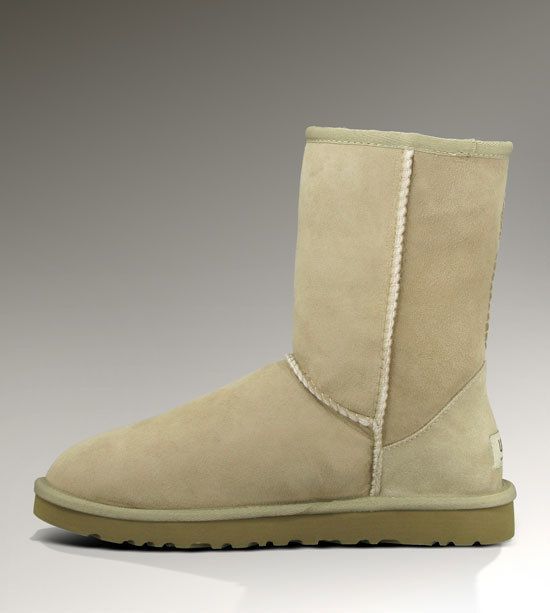 Stain-Resistant Classic Short Boots in Sand | Style 6223