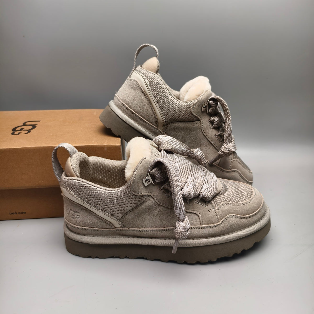 Gray Unisex Mesh Casual Sneakers | Style 4032