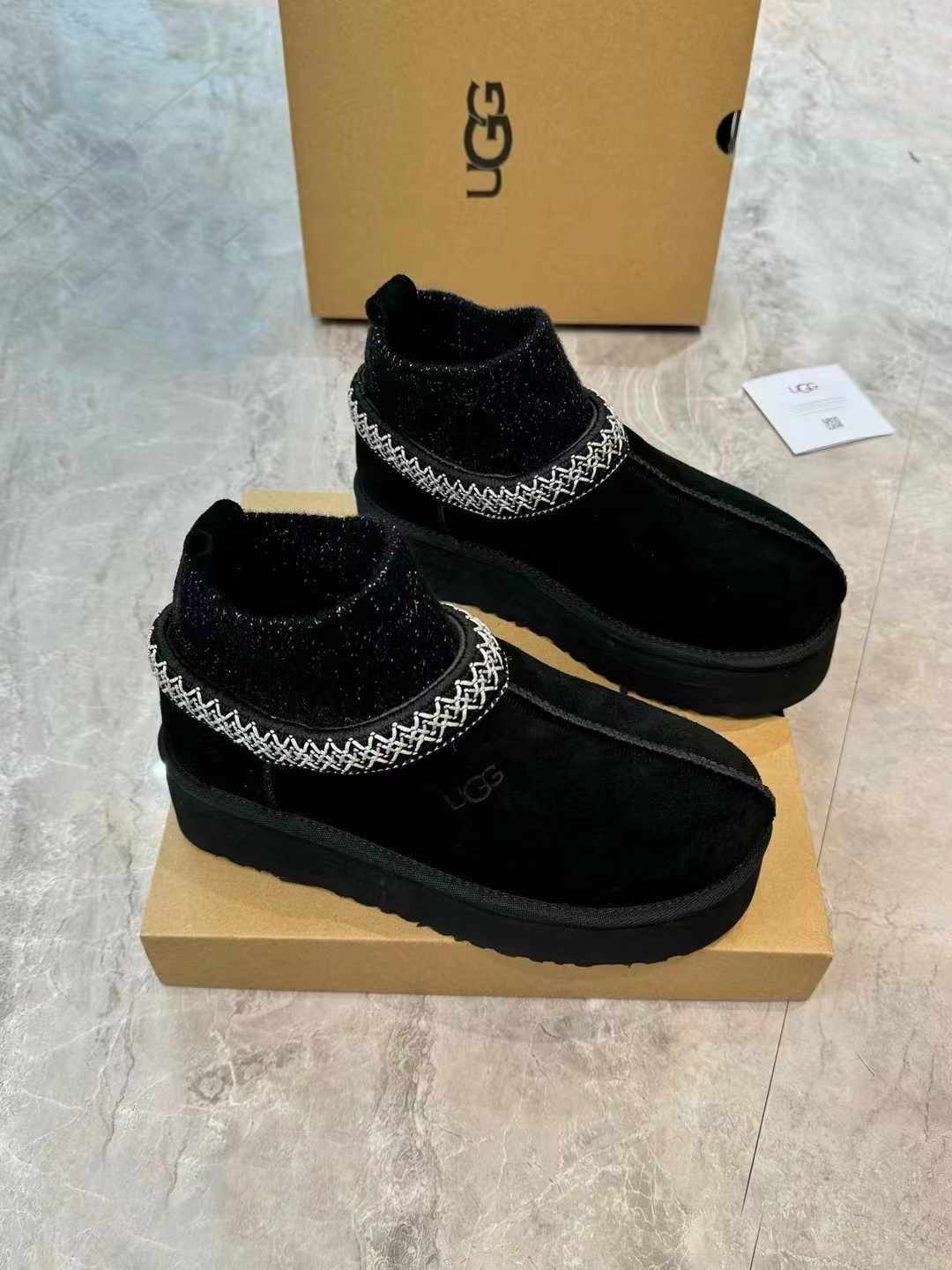 Boho-Inspired Suede Winter Boots with Sock Cuffs | Style 1125956