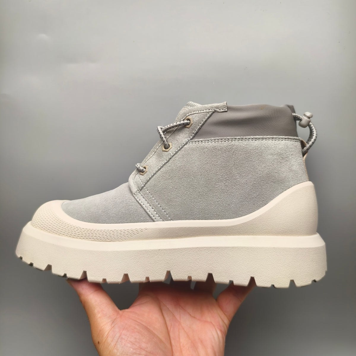 Light Gray High-Top Casual Shoes | Style 3991