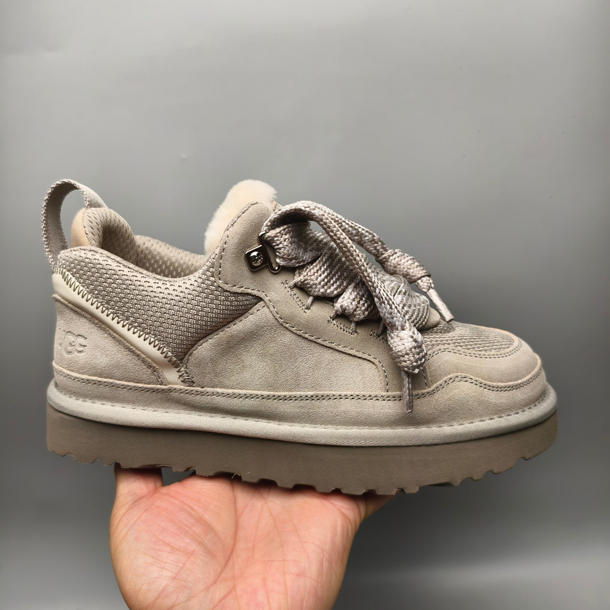 Gray Unisex Mesh Casual Sneakers | Style 4032