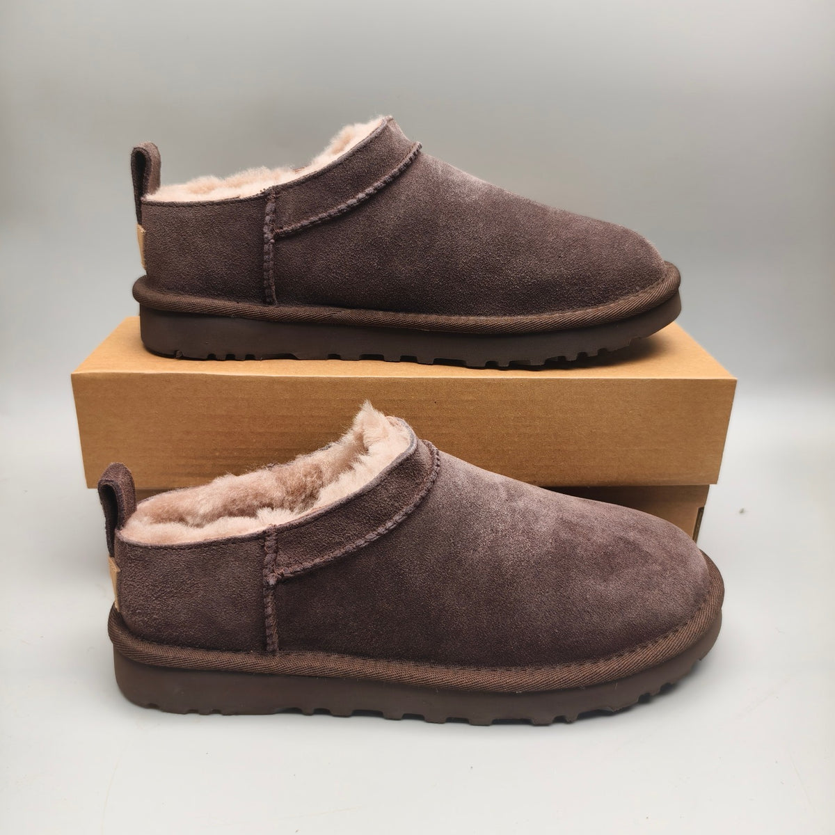 Chocolate Brown Women's Classic Slip-On Casual Shoes | Style 3891