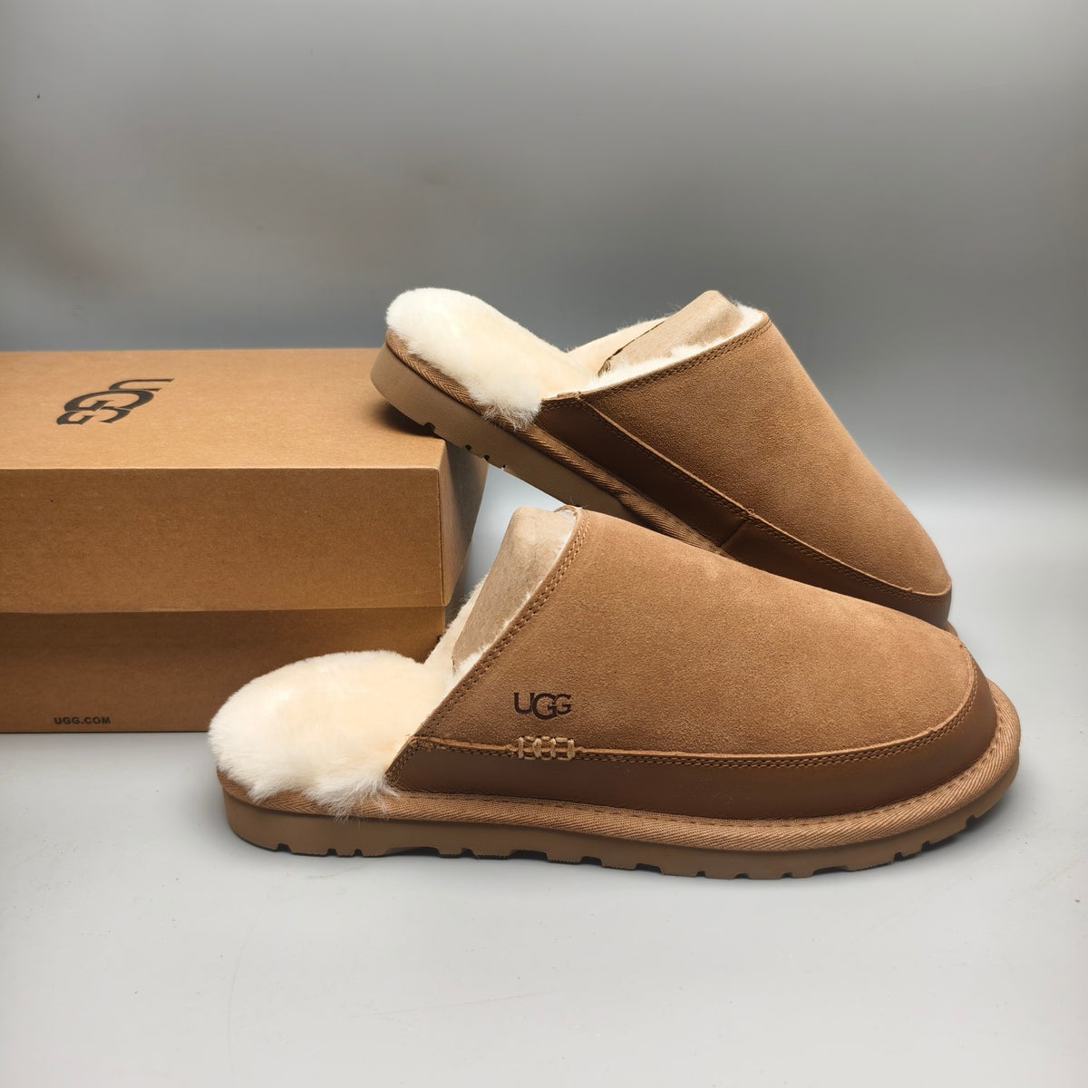 Chestnut Men's Ultra-Lightweight Fluffy Casual Slippers | Style 4585