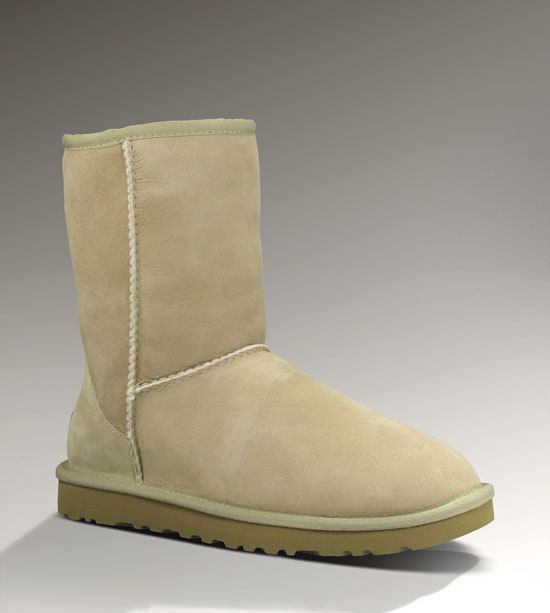 Stain-Resistant Classic Short Boots in Sand | Style 6223