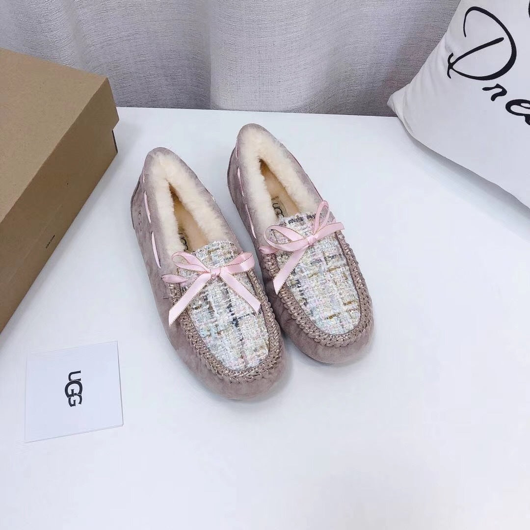 Dusky Pink Chic Driving-Style Loafers | Style 5623