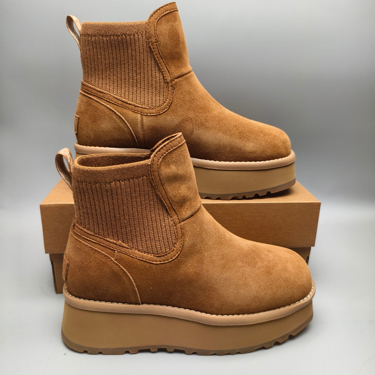 Chestnut 5 cm Platform Casual Shoes | Style 3258