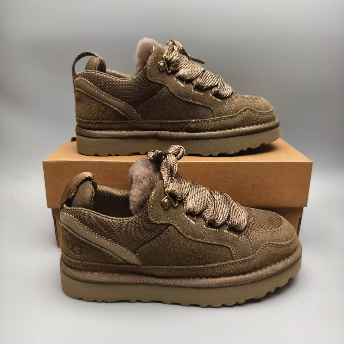 Walnut Brown Unisex Mesh Casual Sneakers | Style 4032