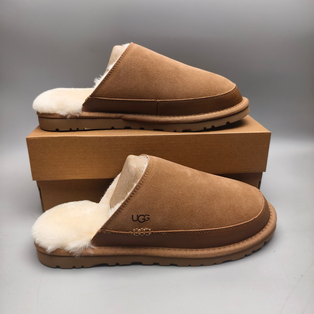 Chestnut Men's Ultra-Lightweight Fluffy Casual Slippers | Style 4585