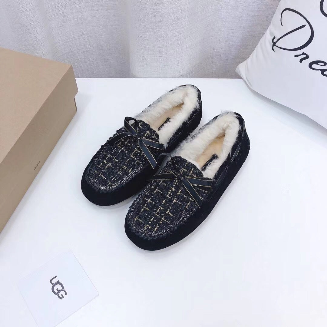 Black Chic Driving-Style Loafers | Style 5623
