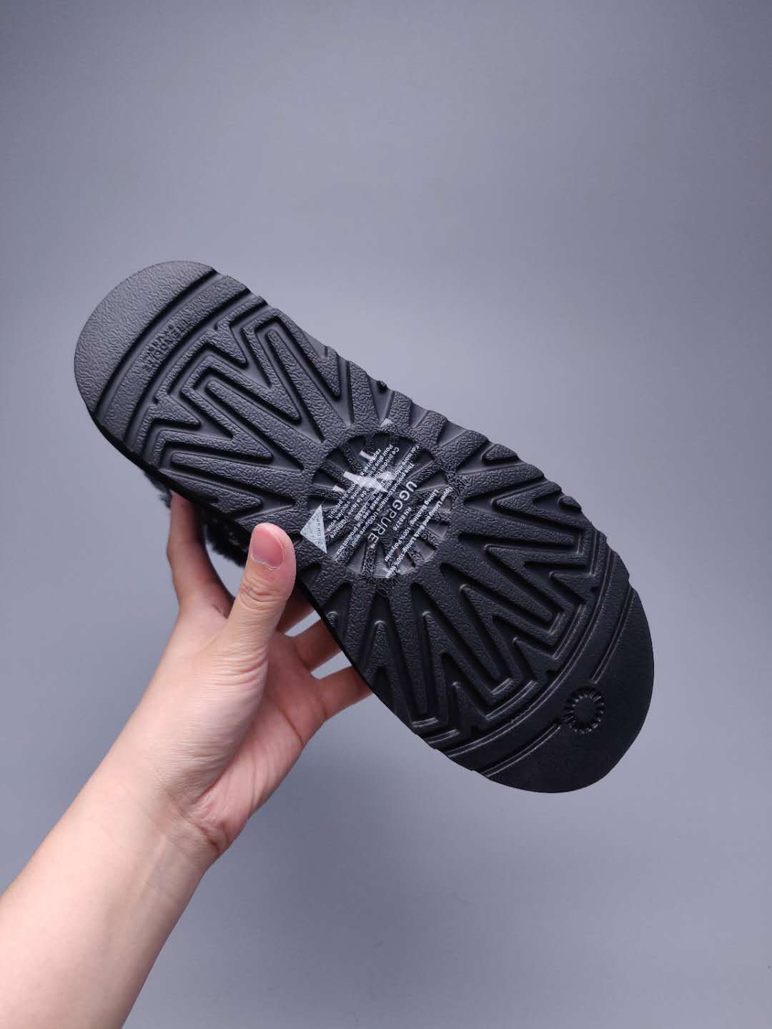 Black Textile-Pattern Boots | Style 6554