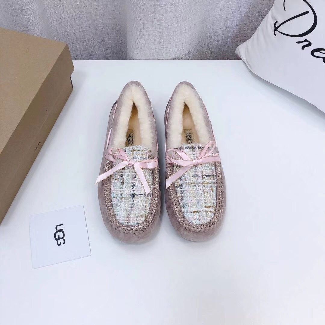 Dusky Pink Chic Driving-Style Loafers | Style 5623