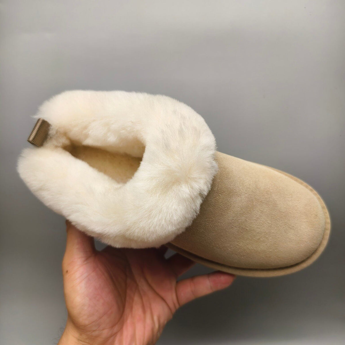 Sand Platform Slip-On Shoes with Suede-Look Finish | Style 1393