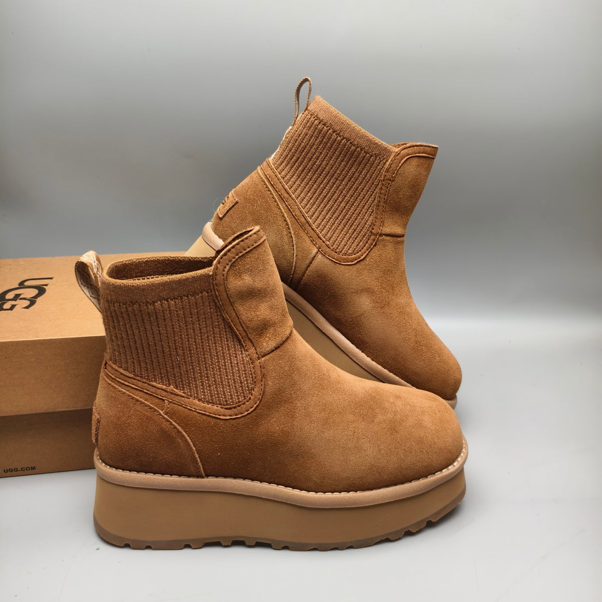 Chestnut 5 cm Platform Casual Shoes | Style 3258