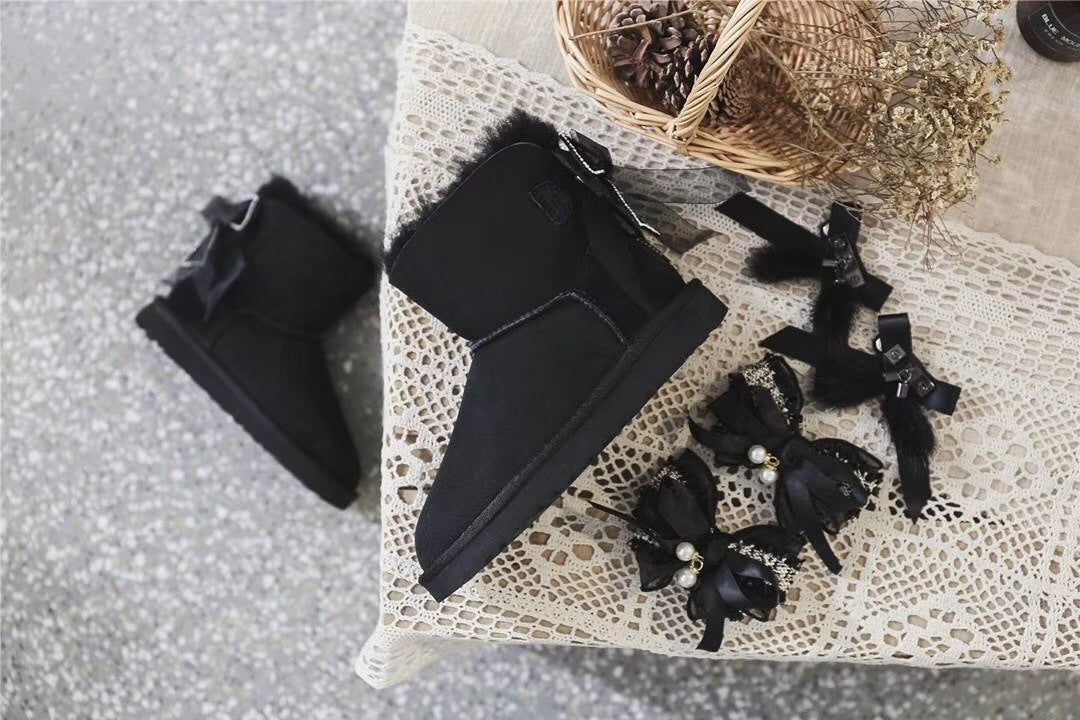 Classic Black 3-in-1 Snow Boots | Style 6503