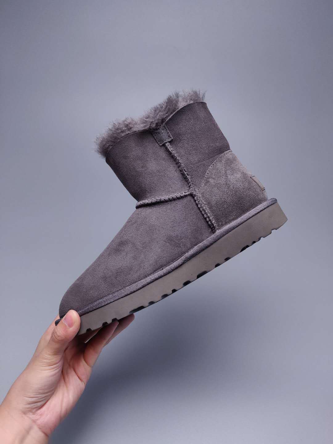 Gray Side-Zip Ankle Boots | Style 2481
