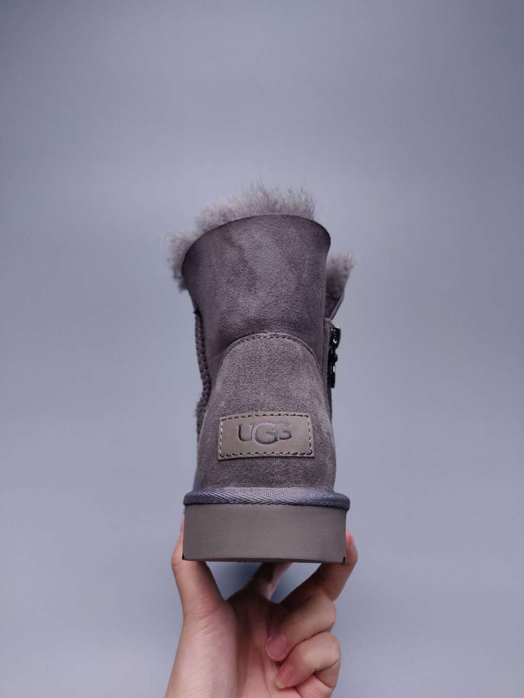 Gray Side-Zip Ankle Boots | Style 2481