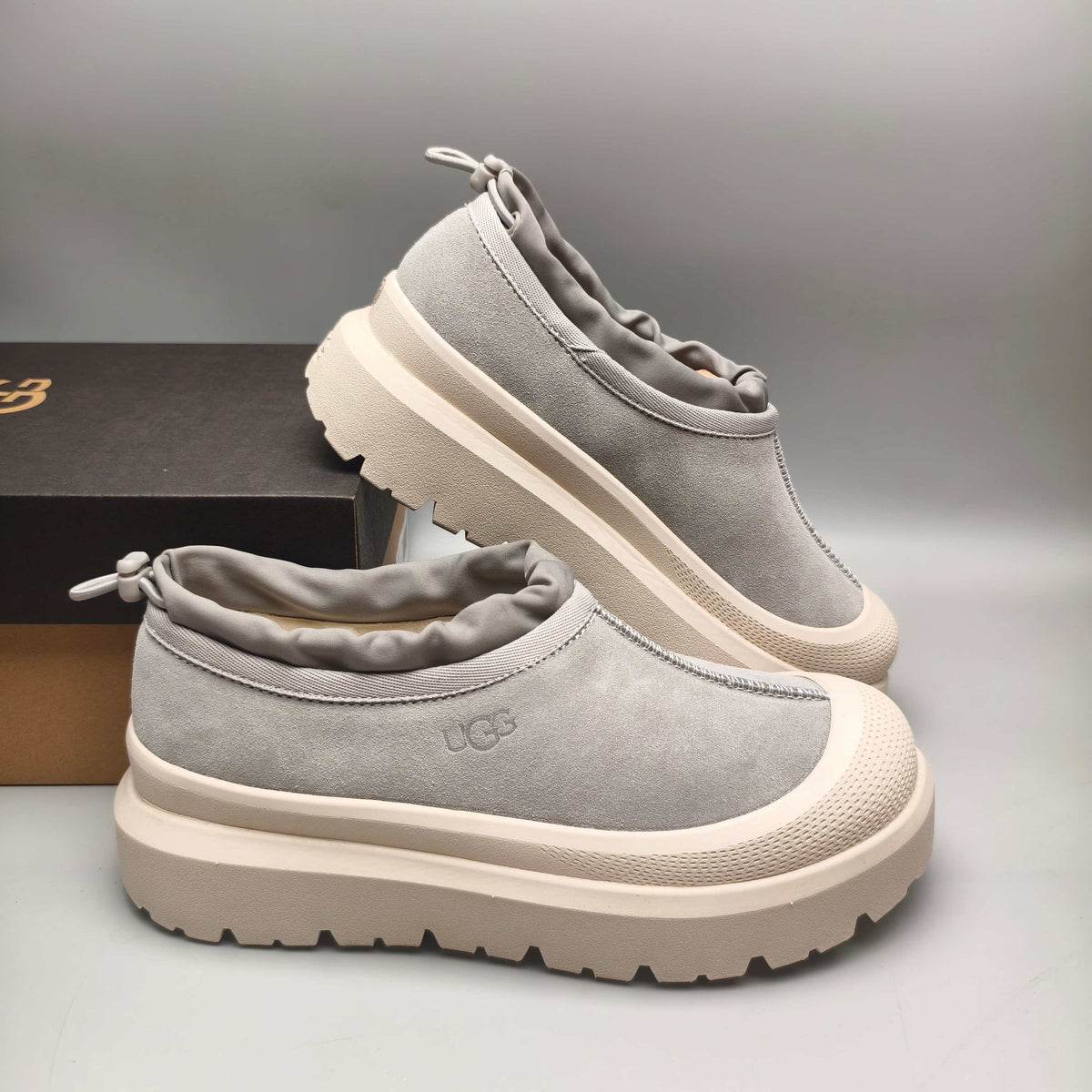 Light Gray Slip-On Casual Shoes | Style 4096