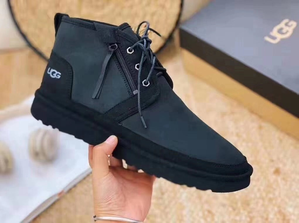 Black Zip-Up Casual Shoes | Style 3883