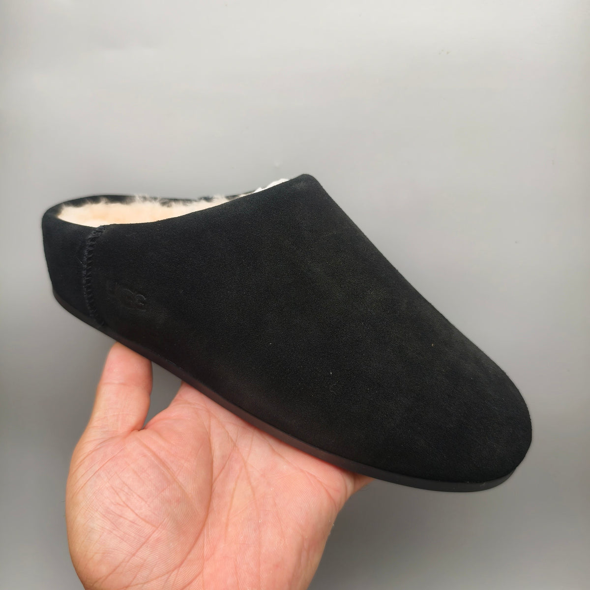 Black Slip-On House Shoes | Style 1390