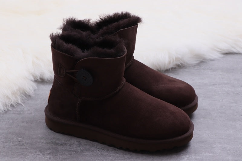 W Mini Bailey Button II Boots in Coffee Brown | Style 6422