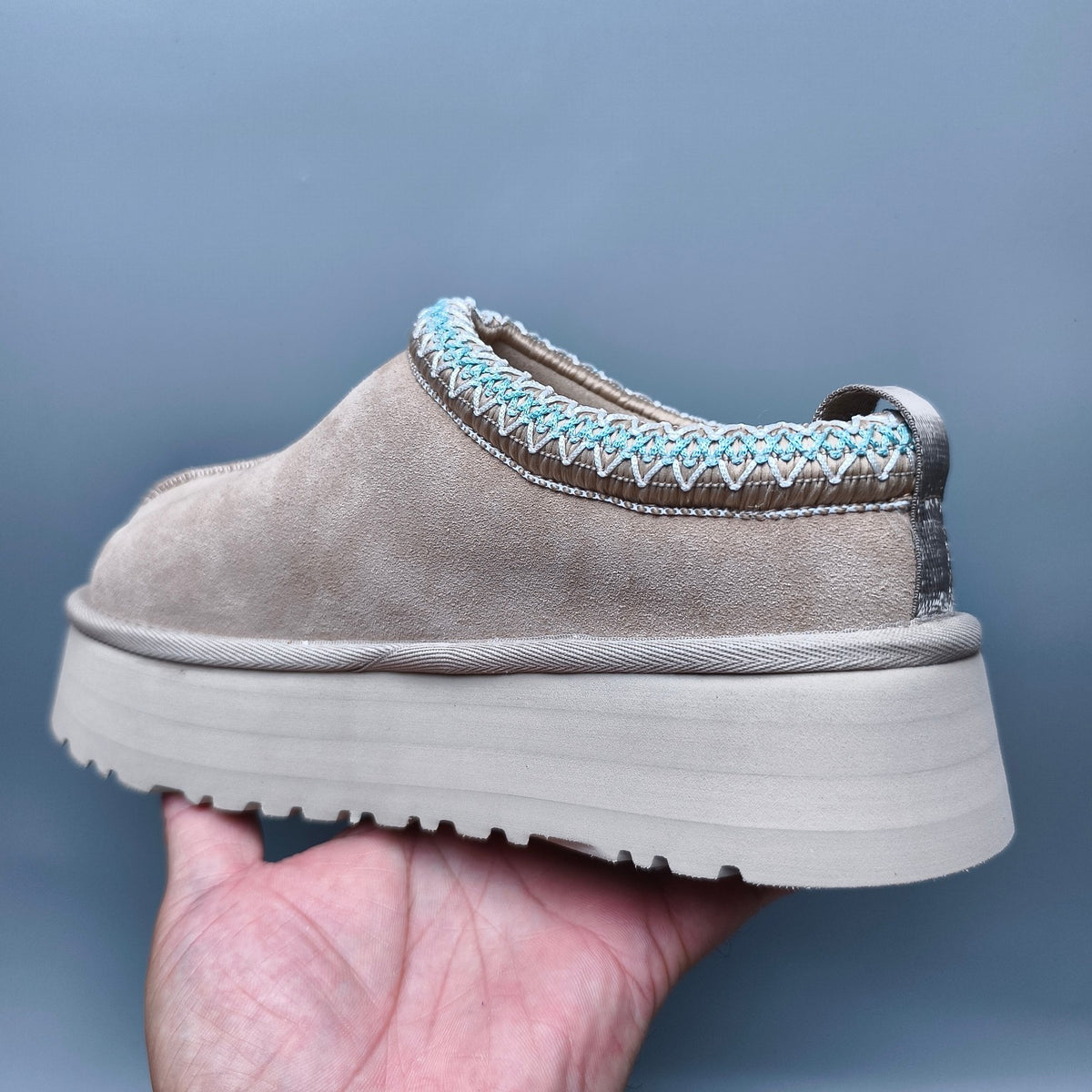 Beige Boho-Inspired Platform Casual Shoes | Style 2553 / 2130