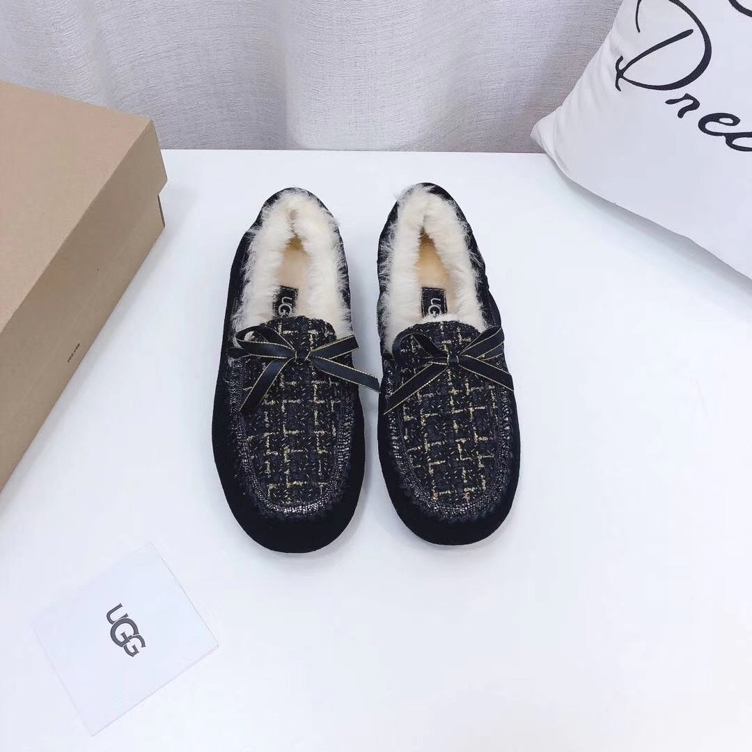 Black Chic Driving-Style Loafers | Style 5623