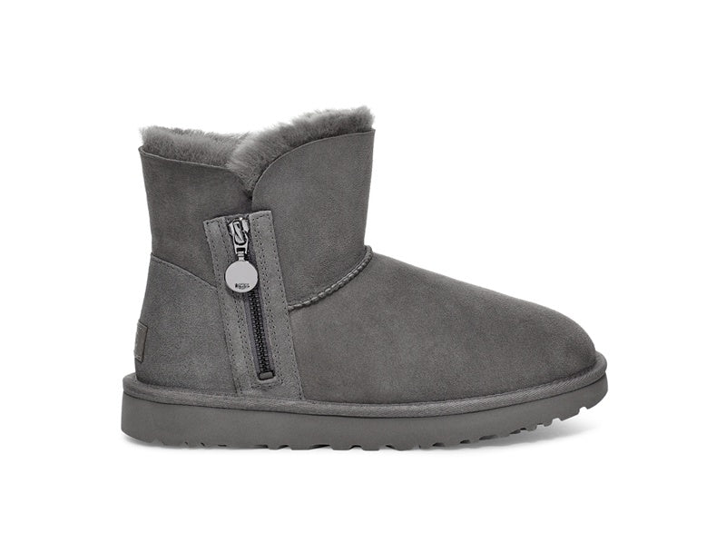 Gray Side-Zip Ankle Boots | Style 2481