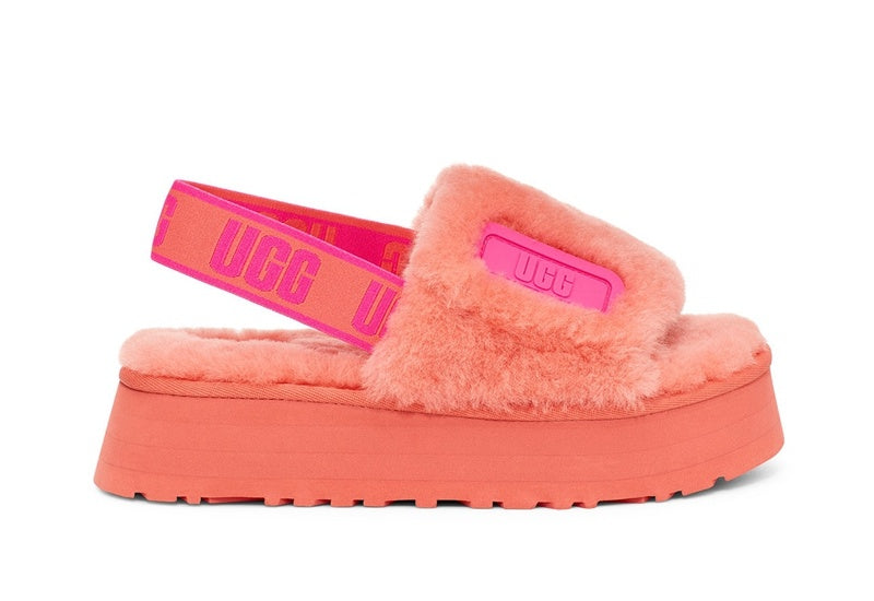 Coral Red Disco-Inspired Sandals | Style 2258