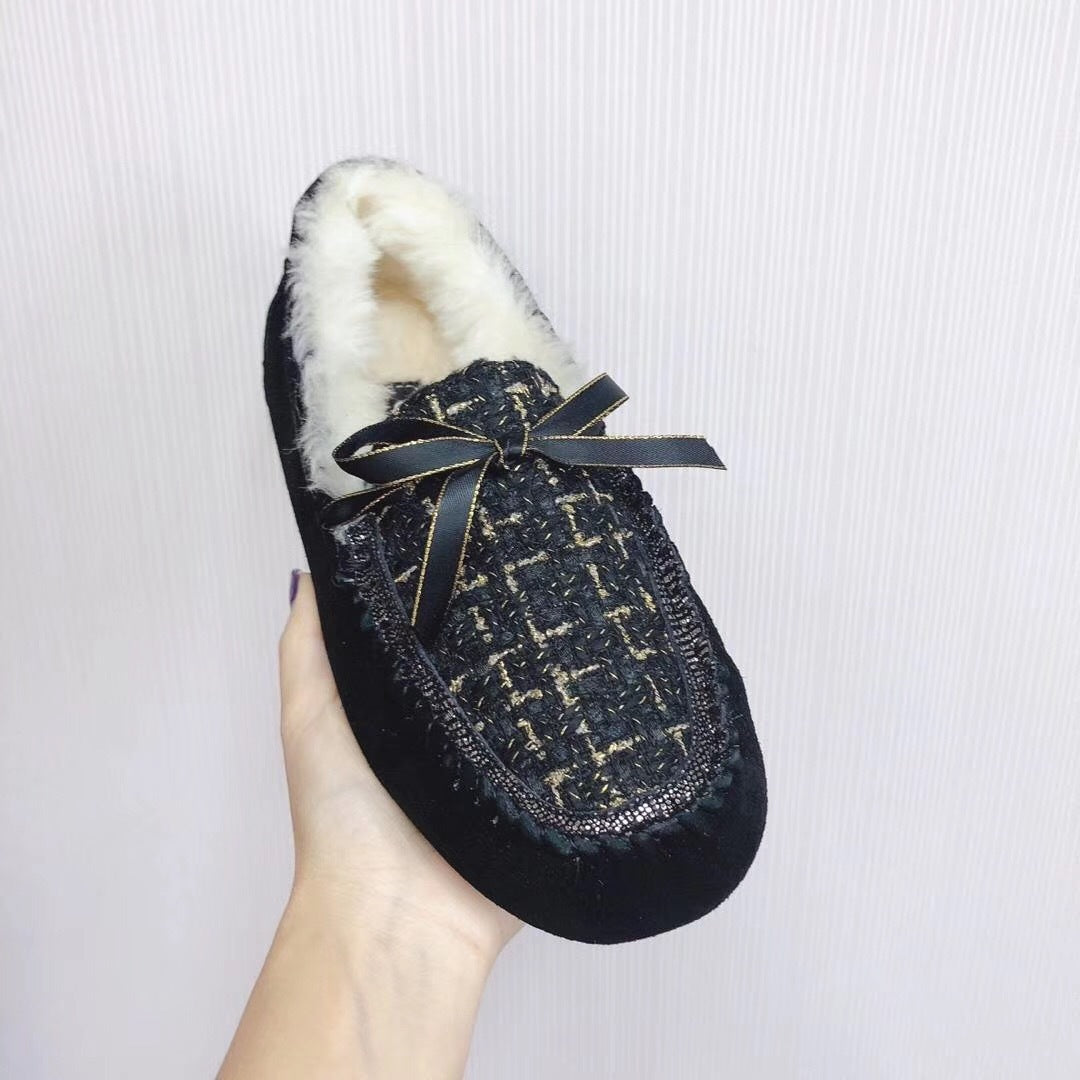 Black Chic Driving-Style Loafers | Style 5623
