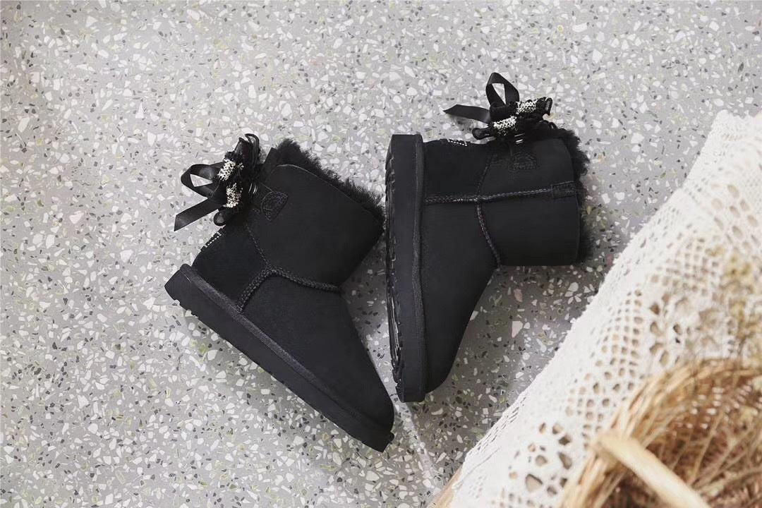 Classic Black 3-in-1 Snow Boots | Style 6503