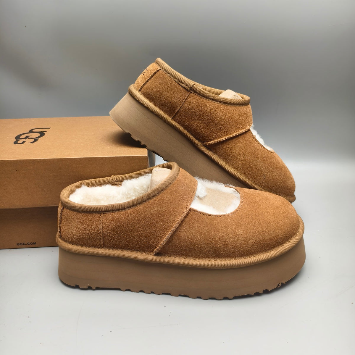 Chestnut Platform Mary Jane Shoes | Style 7612