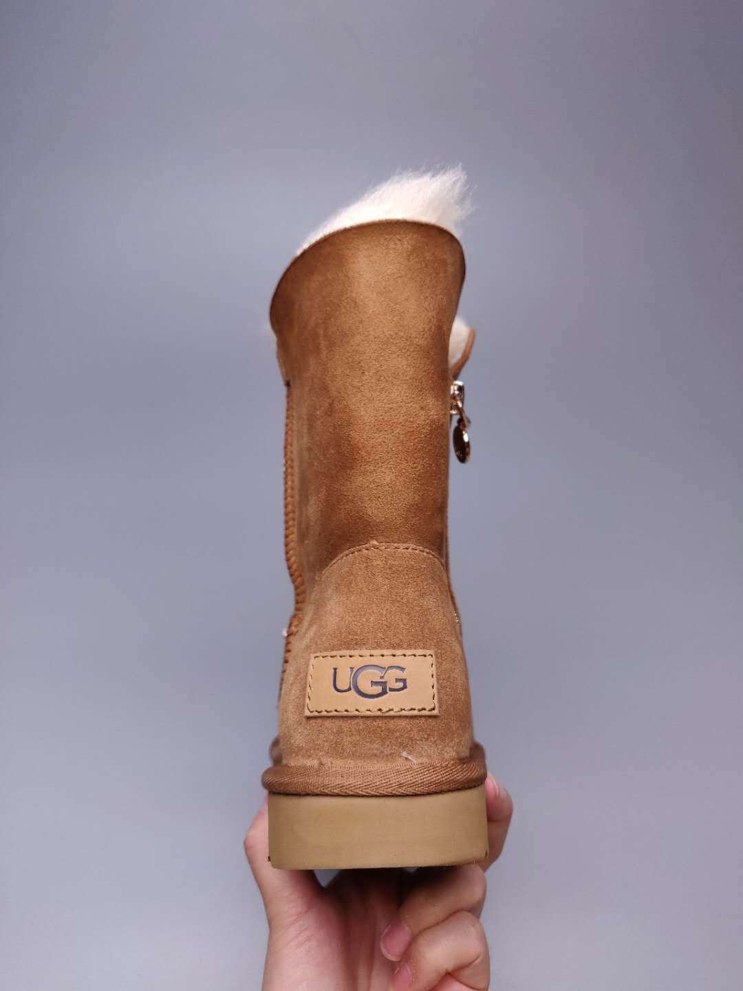 Chestnut Side-Zip Mid-Calf Boots | Style 2480