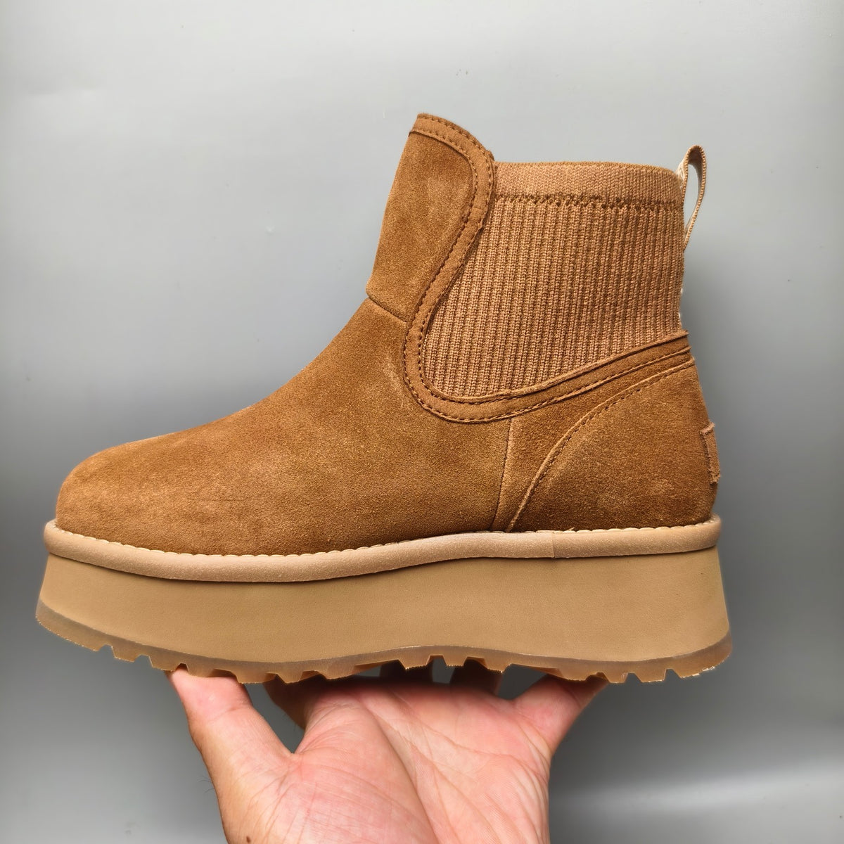 Chestnut 5 cm Platform Casual Shoes | Style 3258