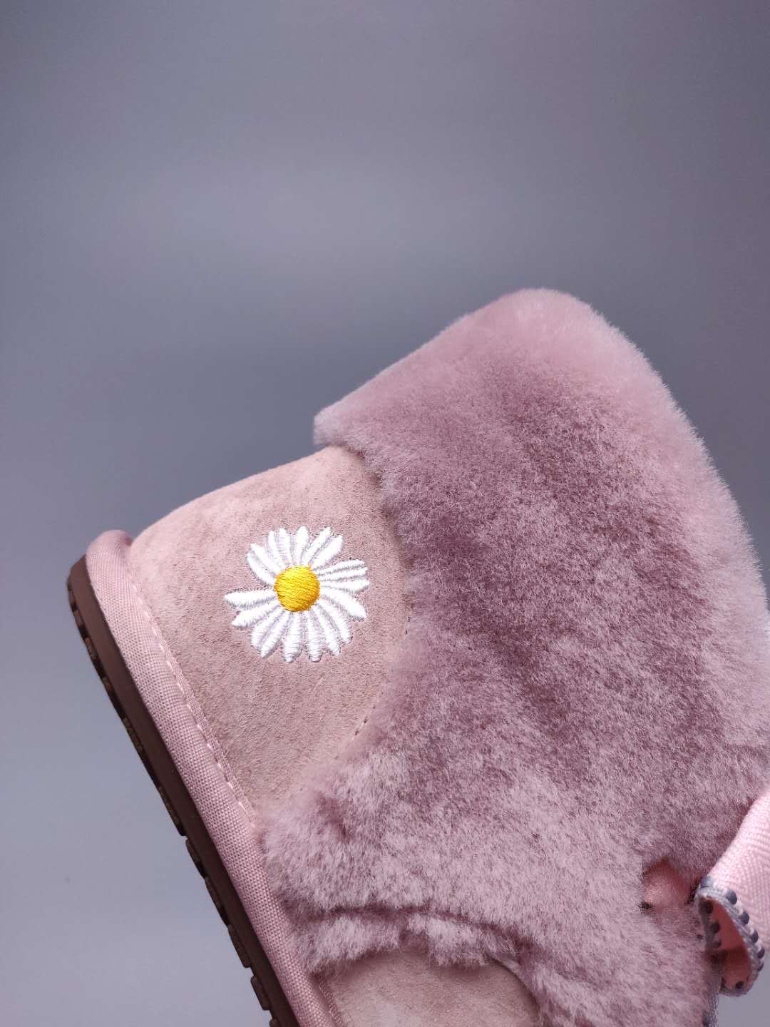 Dusk Pink Daisy Chain & Ribbon Shoes | Style 7888