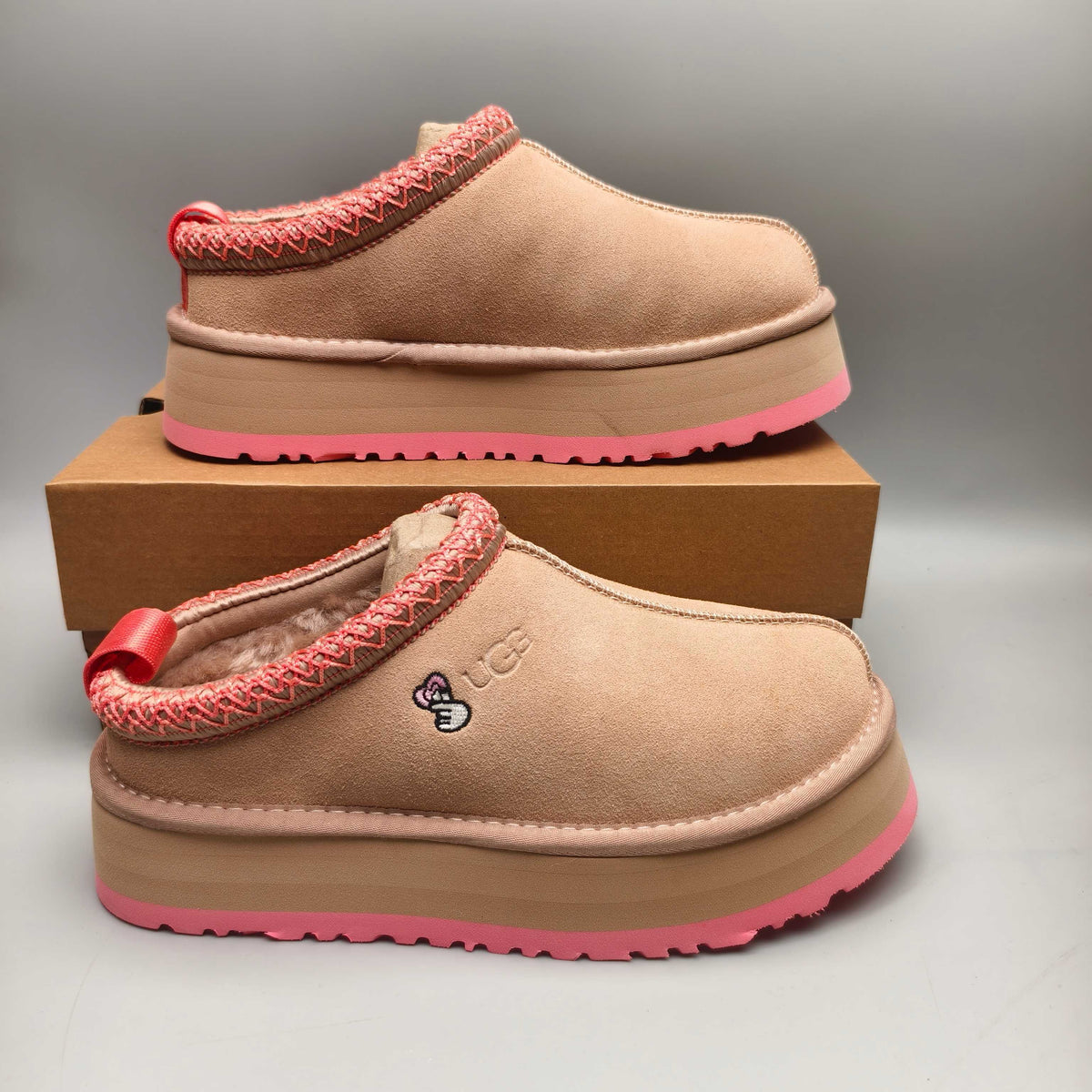 Pink Boho-Inspired Platform Casual Shoes | Style 2553 / 2130
