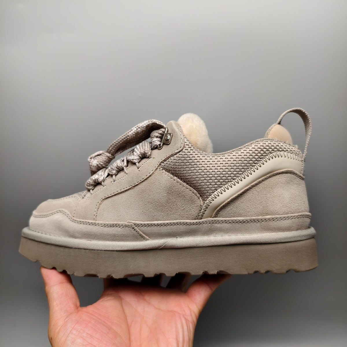 Gray Unisex Mesh Casual Sneakers | Style 4032