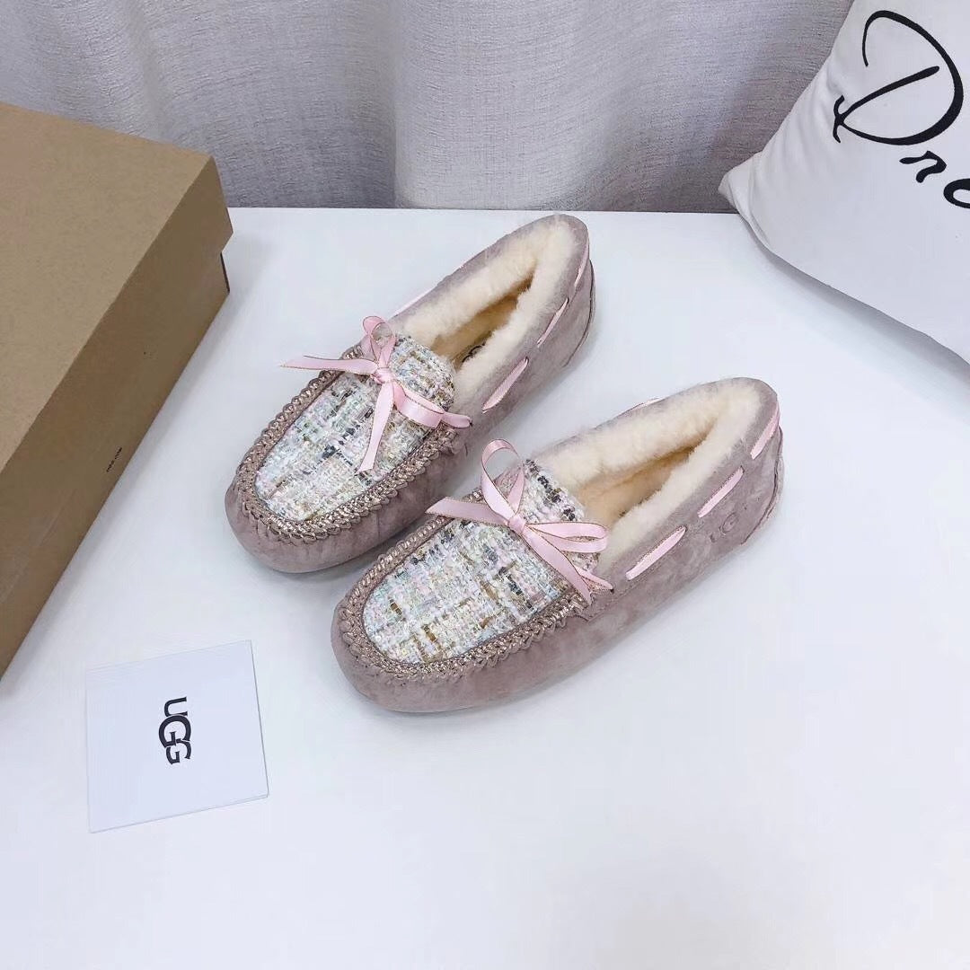 Dusky Pink Chic Driving-Style Loafers | Style 5623