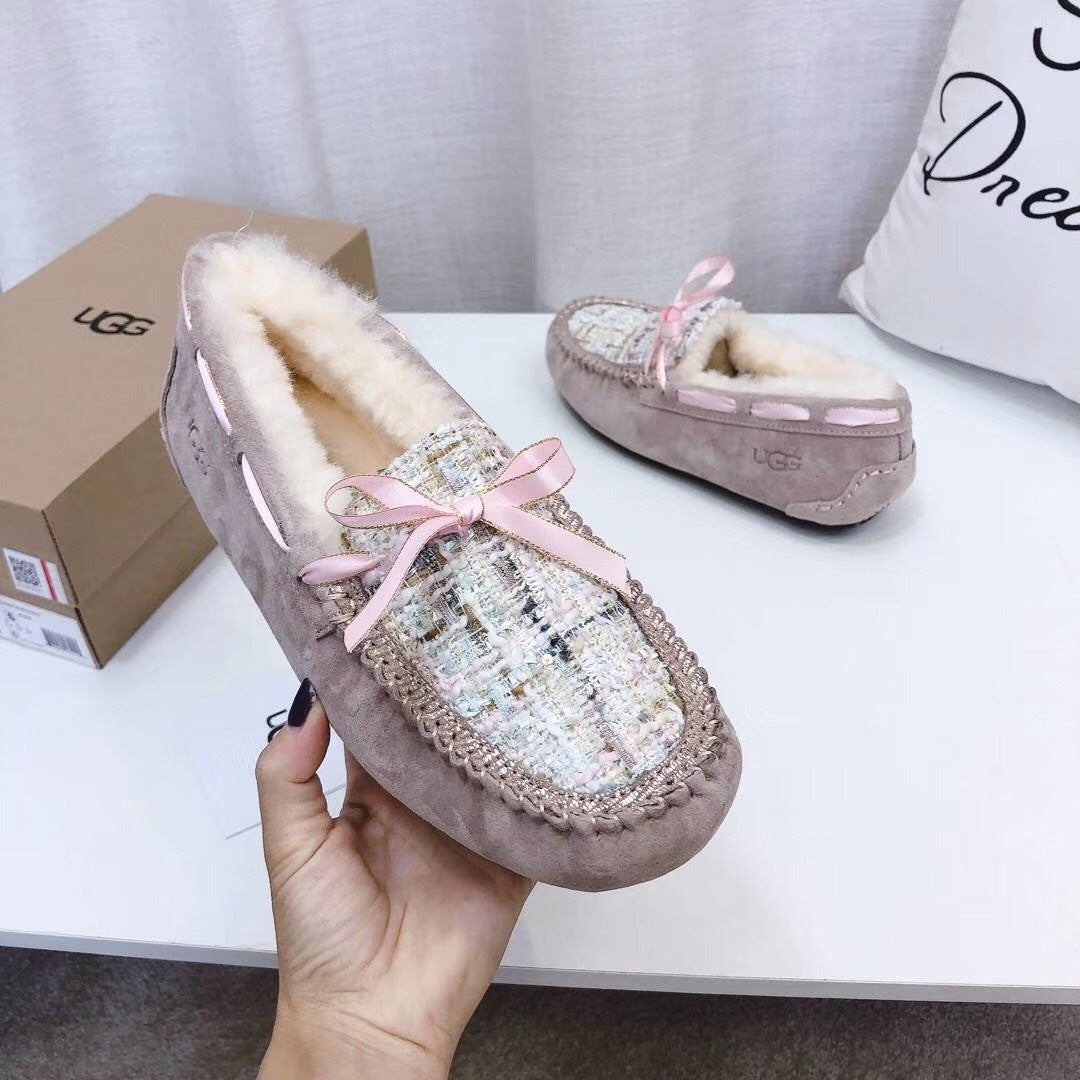 Dusky Pink Chic Driving-Style Loafers | Style 5623