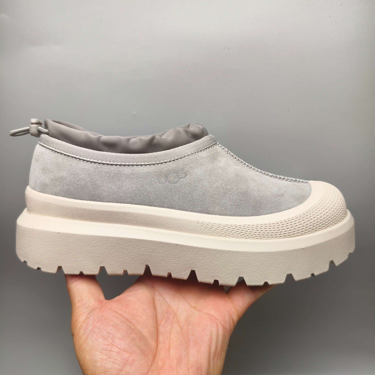 Light Gray Slip-On Casual Shoes | Style 4096