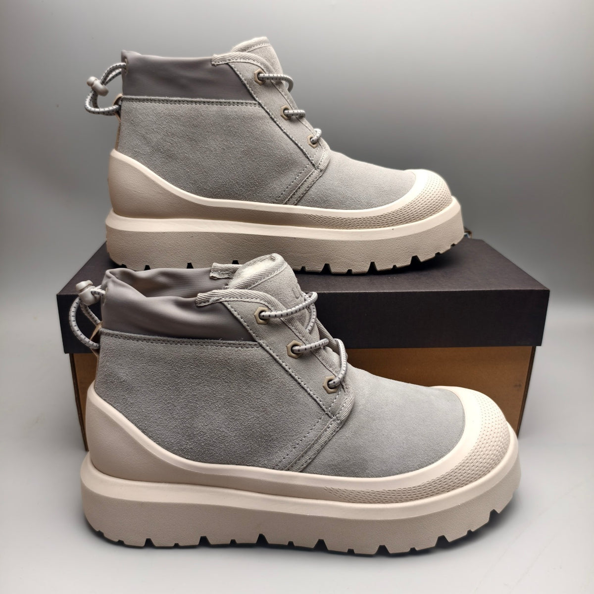 Light Gray High-Top Casual Shoes | Style 3991