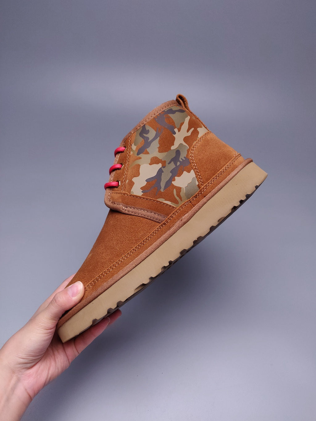 Chestnut Men's Colorblock Camouflage Casual Shoes | Style 4193