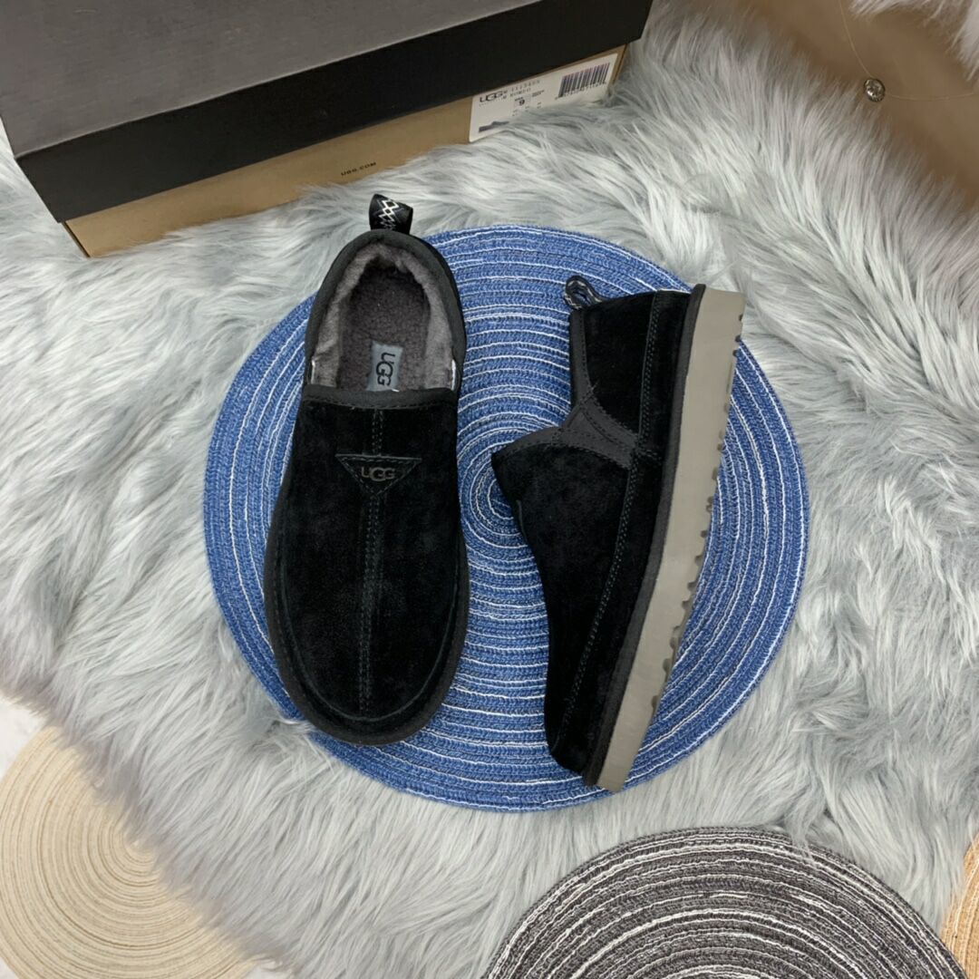 Black Men's Low-Top Slip-On Casual Shoes | Style 3455