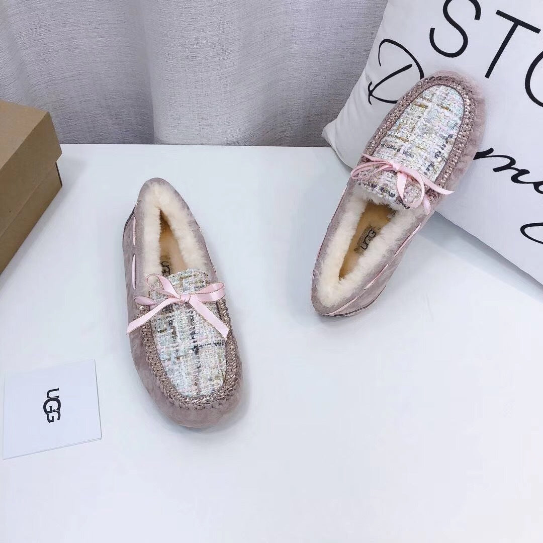 Dusky Pink Chic Driving-Style Loafers | Style 5623
