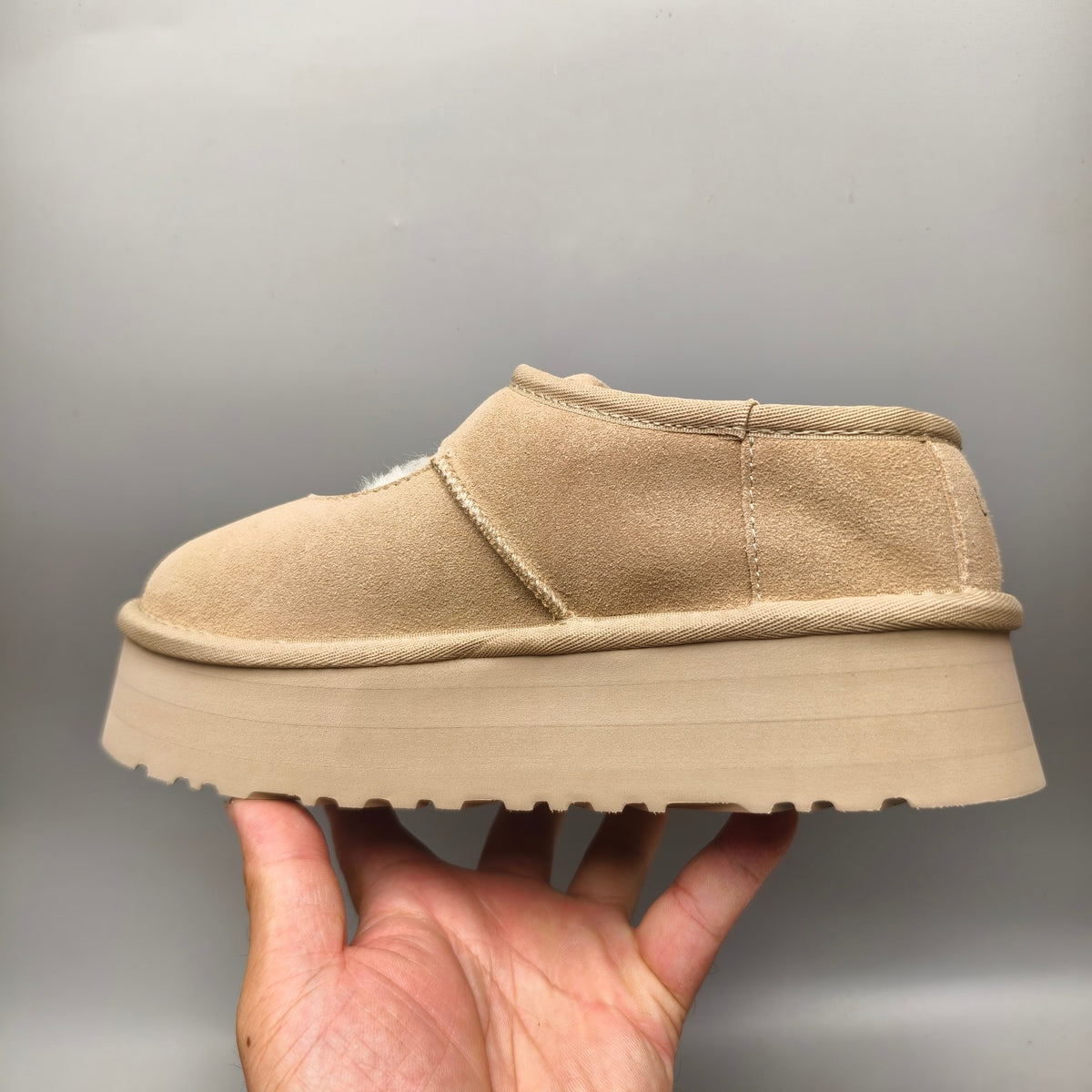 Sand Platform Mary Jane Shoes | Style 7612